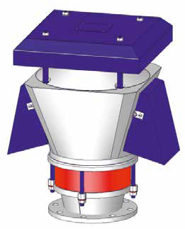 Клапан дыхательный механический с предпружиненными тарелками САПКОН КДМ-150/100-16 Фильтры жидкостей